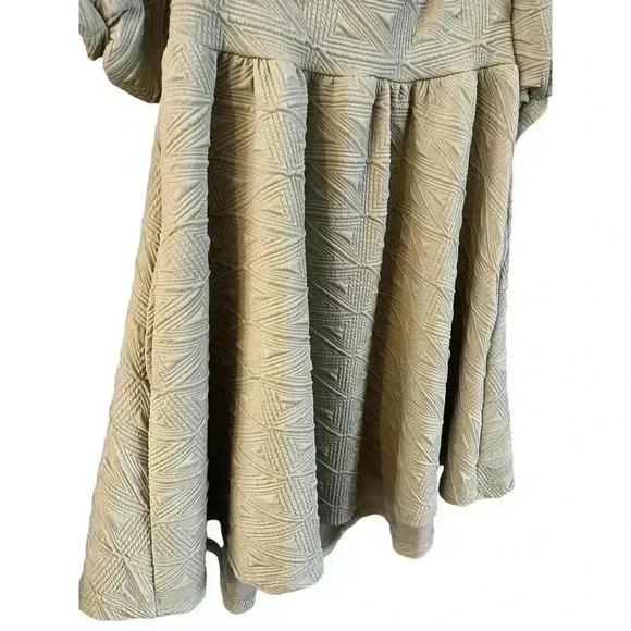 Free People Violet Mini Dress Cream Puff Sleeves Babydoll Size Small Back Tie - Picture 4 of 7